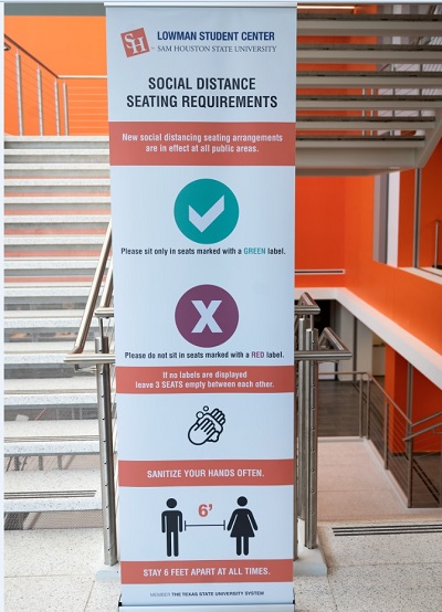 sign for COVID safety